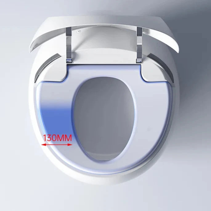 Eco-friendly water-saving modern toilet in white