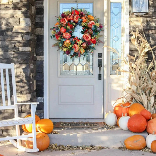 giftss - Pumpkin Wreath Window Decor