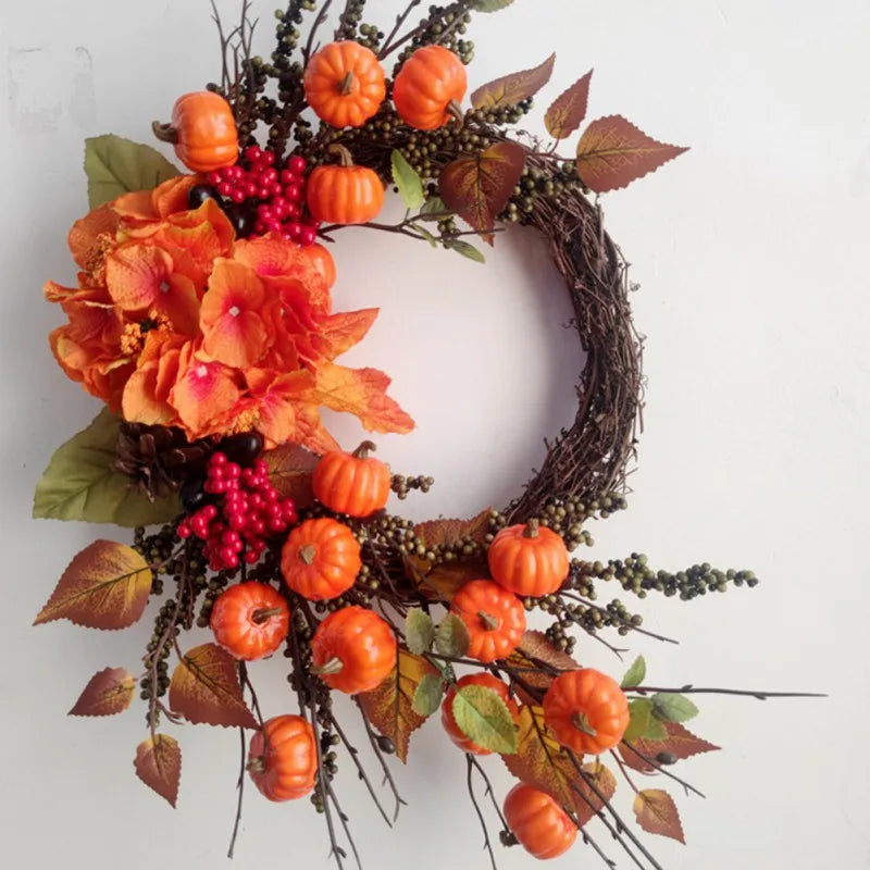 giftss - Fall Wreaths Pumpkin Berry Maple Leaves