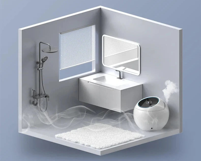 Eco-friendly water-saving modern toilet in white