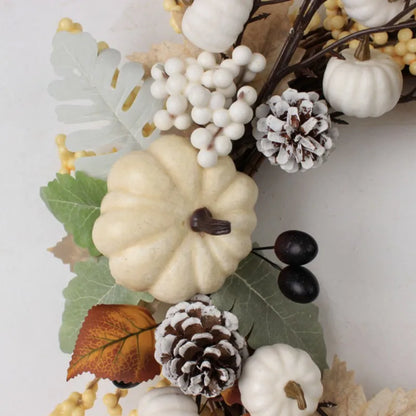 giftss - Fall Wreaths Pumpkin Berry Maple Leaves