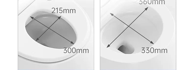 Eco-friendly water-saving modern toilet in white